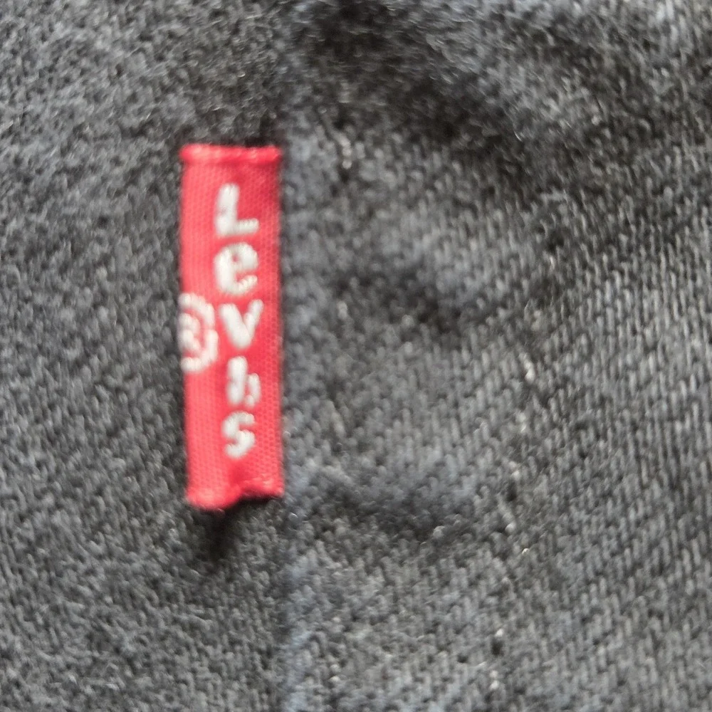 Levis 501 Jeans Mens 40x30 Black Regular Fit Straight Button Fly Denim Pants
